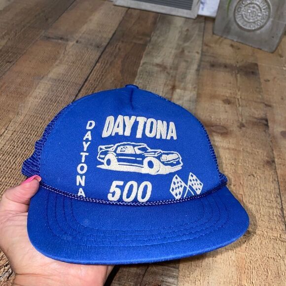 Daytona 500 mesh back snapback hat vintage - Picture 4 of 5